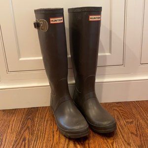 Hunter Green Tall Festival Rain Boots Size 9